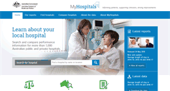 Desktop Screenshot of myhospitals.gov.au